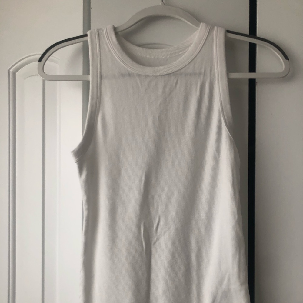 WOMENS A NEW DAY MEDIUM WHITE TANK TOP NWNT